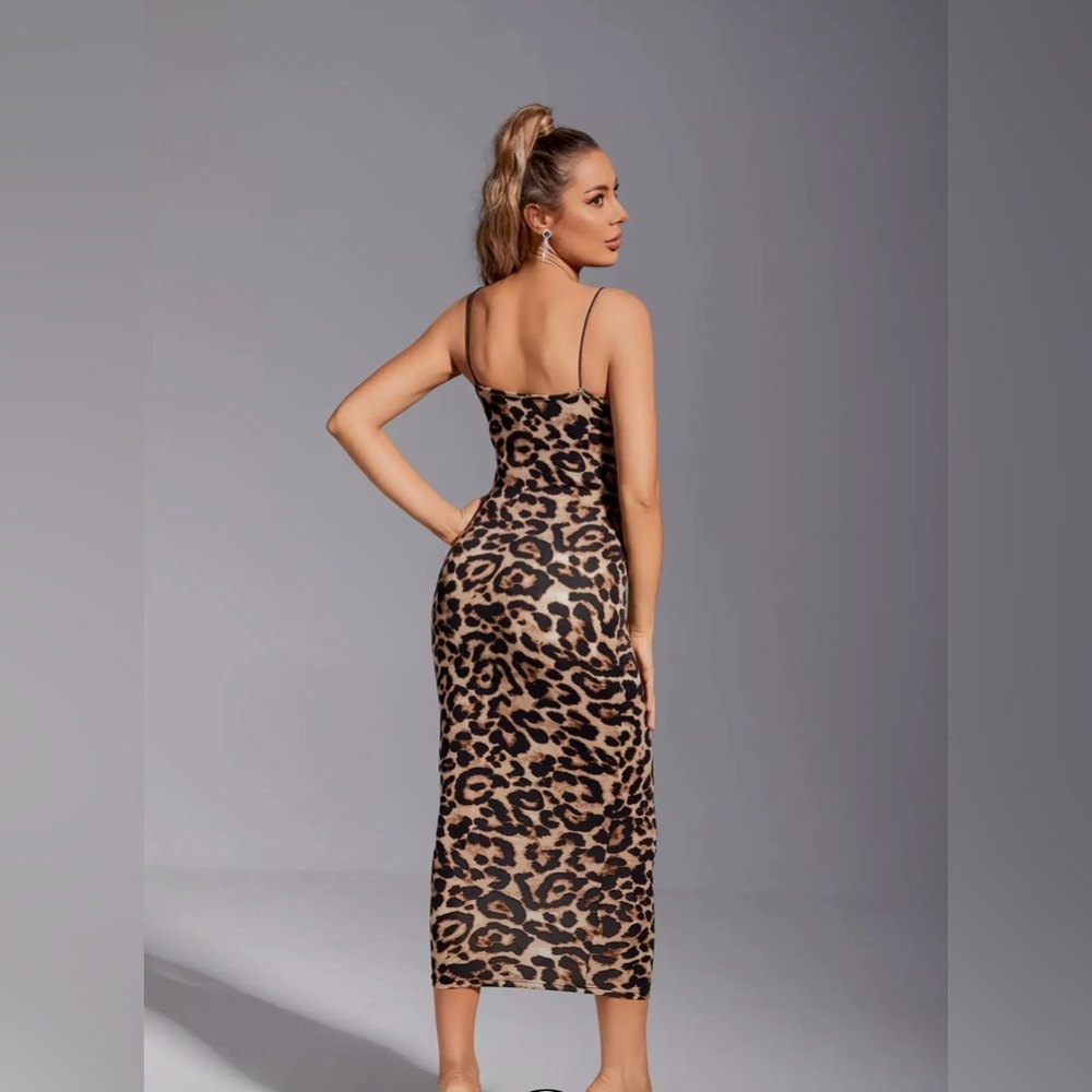 New Chic Animal Print Maxi Dress size S - Picture 2 of 7